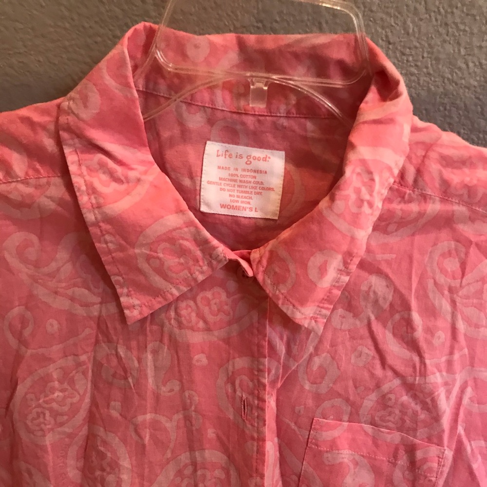 New Life Is Good Ladies Blouse Sz L